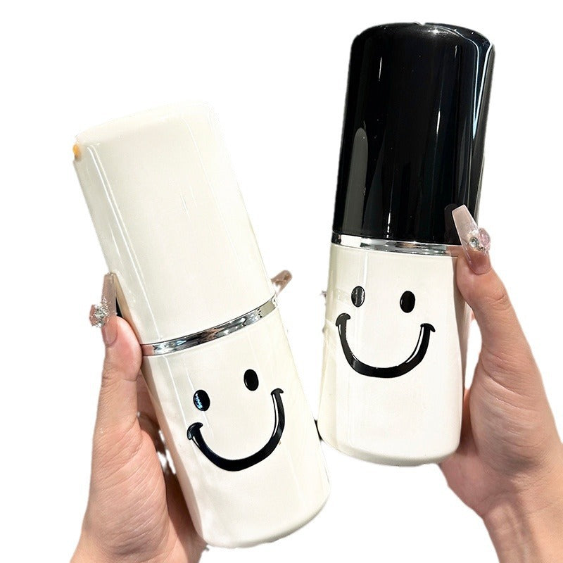 3-in-1 Travel Toothbrush Set | Portable Plastic Toothbrush and Mouthwash Cup with Tooth Cylinder Storage Box