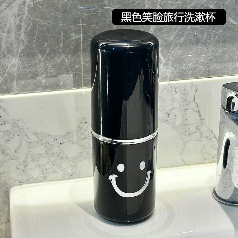3-in-1 Travel Toothbrush Set | Portable Plastic Toothbrush and Mouthwash Cup with Tooth Cylinder Storage Box