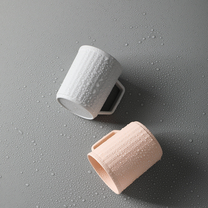 High-End Mouthwash Cup for Home Use, Toothbrushing in Bathroom, Couple'S Toothbrush Holder, Large Capacity, Thickened with Handle