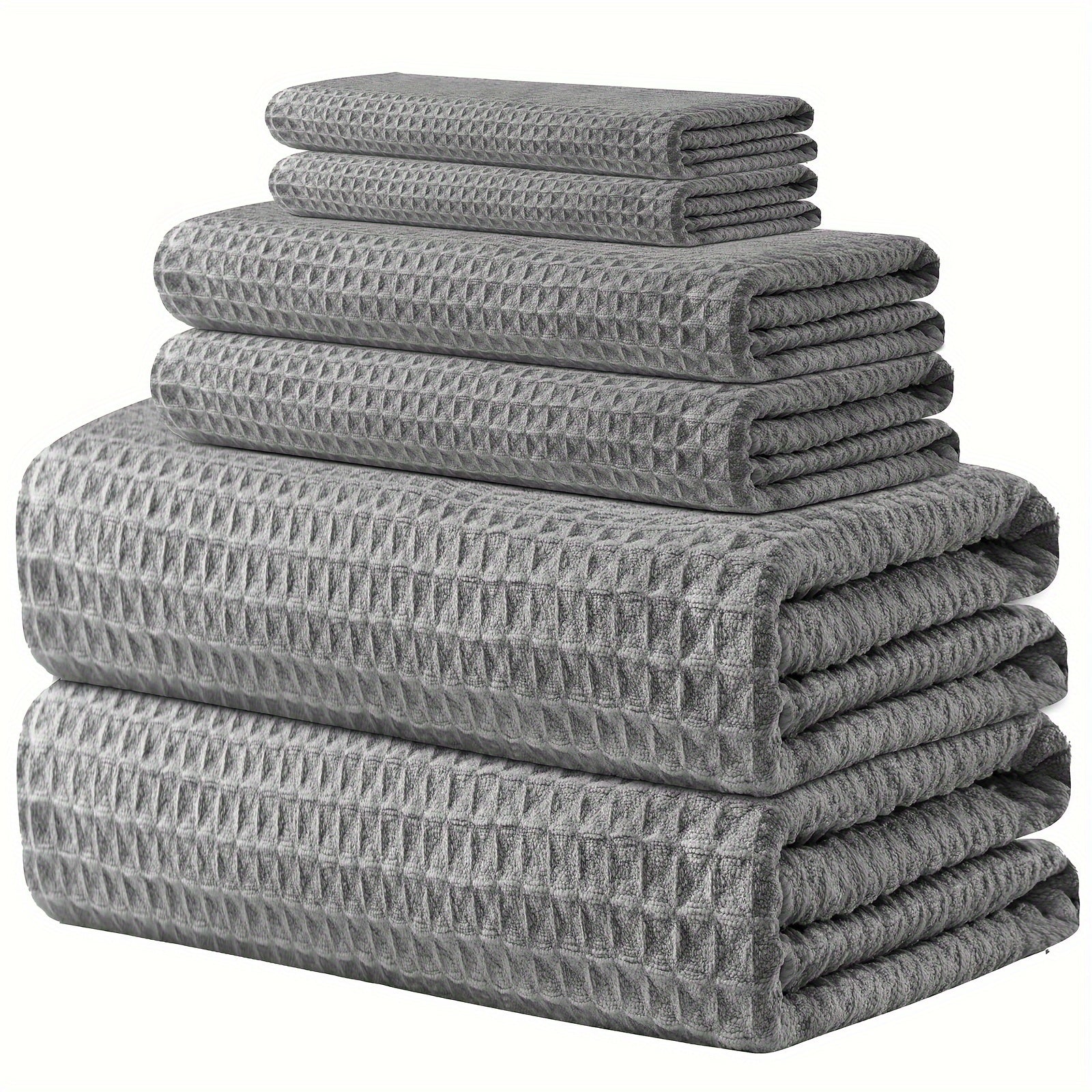 Bath Towels Microfiber Set Towel Set 6 Piece Oversize, 60 x 30 in., Quick Dry Lint Free