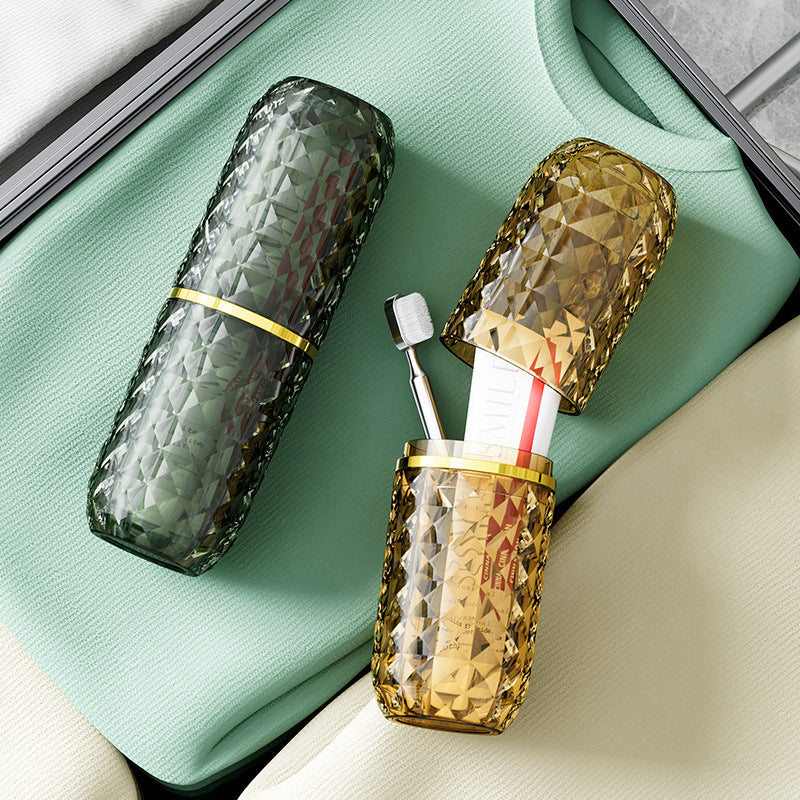 Travel Toiletry Cup, Portable Toothpaste, Toothbrush Cup, Tooth Cup Storage Box, Travel Supplies, Household Mouthwash Cup, Complimentary Balloon