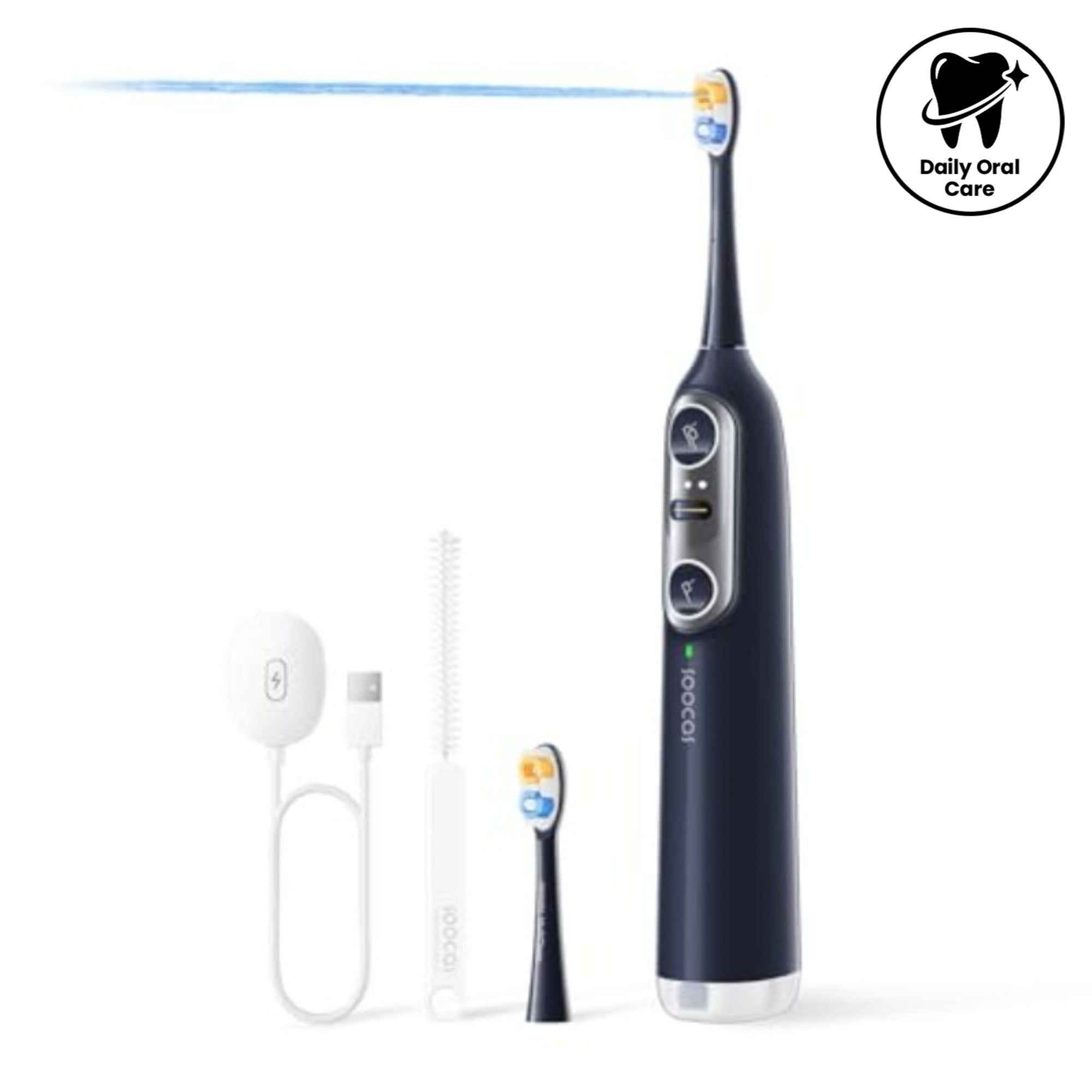 NEOS II - Electric Toothbrush with Water Flosser Sonic Electric Toothbrush for Adults Cordless Water Flosser for Travel Portable Oral Irrigator Up to 100% Plaque Removal Dark Violet