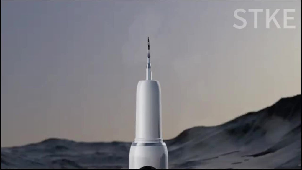 Teeth Cleaning Device with LED Light Featuring 5 Adjustable Settings, Tartar Removal Tool, And Electric Toothbrush Kit.