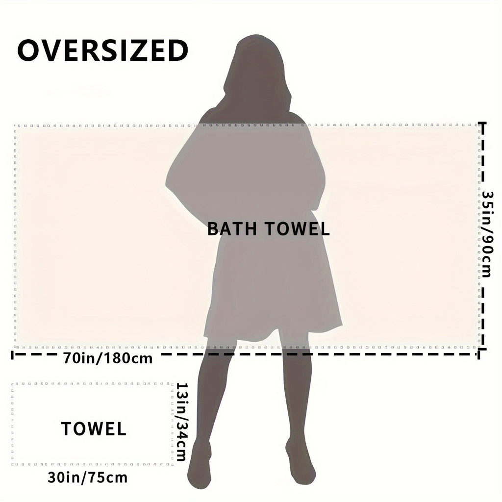 4pcs Heavy-Duty 100% Cotton Bath Towels Set - Large Luxury Spa & Hotel Towel Collection with Pastel Blue\u002FPink\u002FGreen\u002FYellow Stripes (70x35\