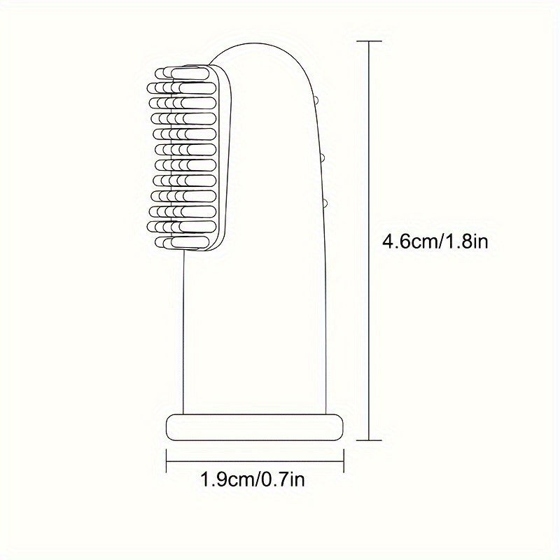 Soft Silicone Finger Toothbrush with Ergonomic Grip & Soft Bristles - Gentle Gum Care, Sensitive Teeth Safe, Pastel Colors (Pink, Green, Grey, ) - Individually Wrapped for Hygiene, Travel-Friendly Dental Care, Plaque Remover for Braces & Sensitive G