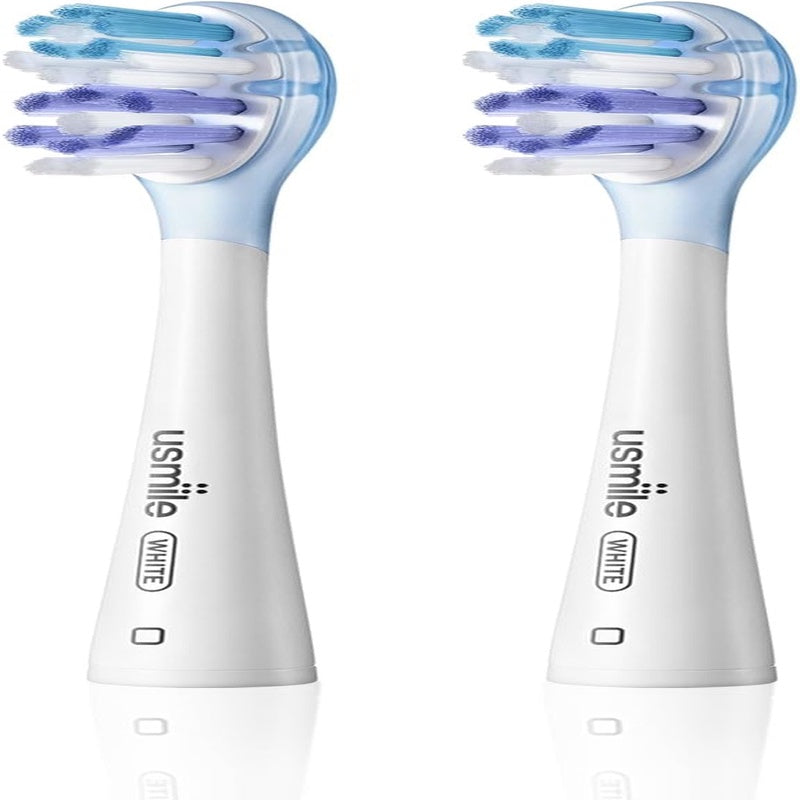 5 - in - 1 Bundle usmile C10 Portable Water Flosser Blue, Y20 PRO AI Smart Electric Toothbrush White, Standard Nozzles, Replacement Brush Heads Travel Case - Complete Oral Care Set for Home Travel