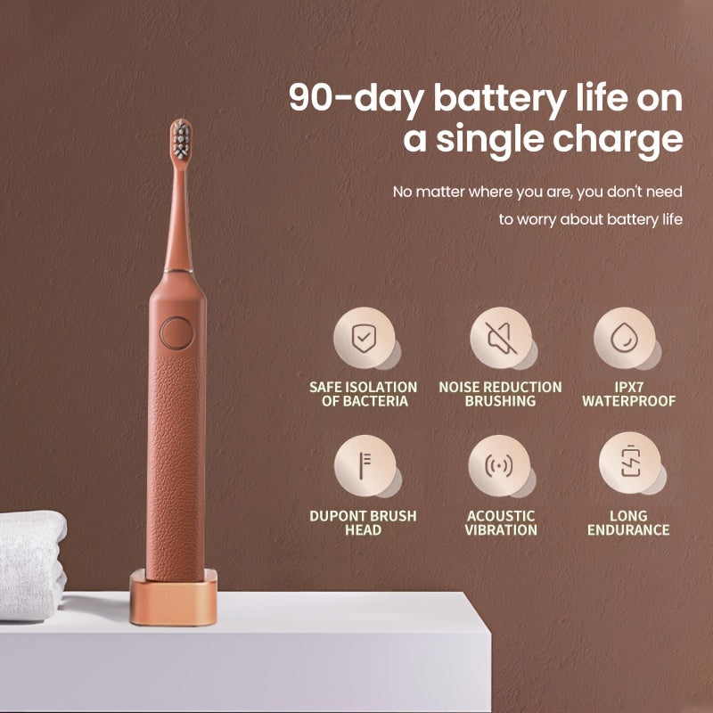 2025 Latest Smart Electric Toothbrush, Unique Design, With 2 Replaceable Brush Heads, USB Charging, Deep Cleaning Of The Mouth, Protection Of Tooth Enamel, Whitening Teeth, Is A Great Gift For Yourself, Family, Friends, Festive Father'S Day Gift