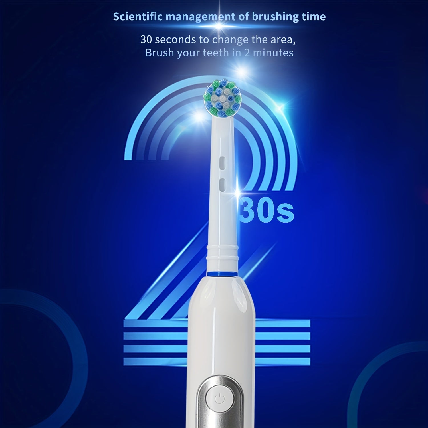 Orinatola Rotating Electric Toothbrush, with 8 Replaceable Brush Heads, 3 Cleaning Modes, Wireless Induction Charging, IPX7 Water Resistance, A Great Gift for Your Family
