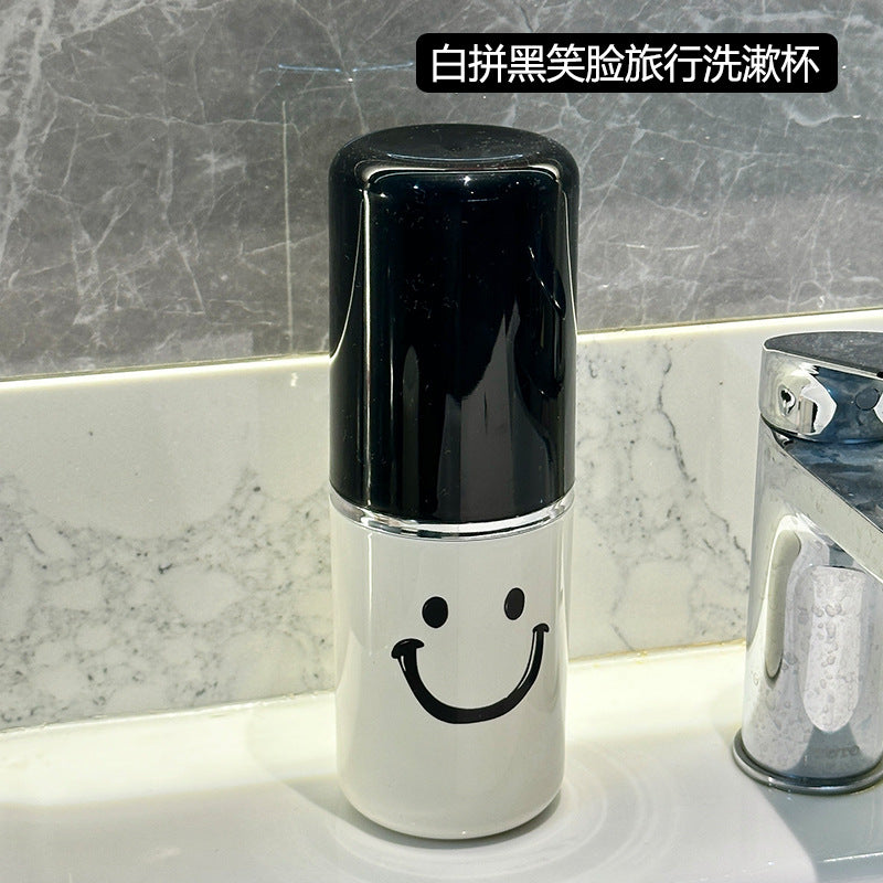 3-in-1 Travel Toothbrush Set | Portable Plastic Toothbrush and Mouthwash Cup with Tooth Cylinder Storage Box