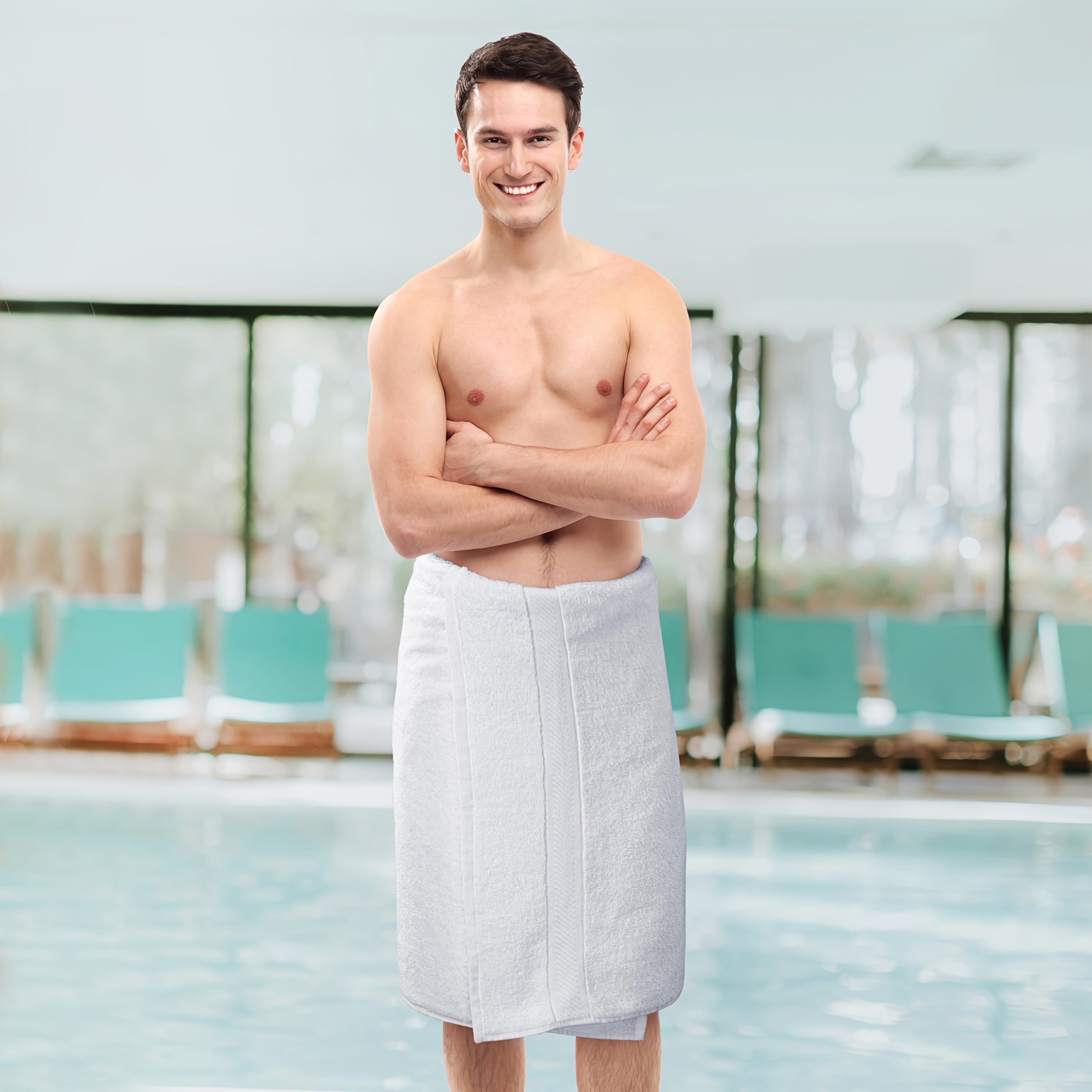 6 Pack Bath Towel Set (27 X 54 Inches) 500 GSM Cotton Fabric Medium Lightweight And Highly Absorbent Quick Drying Premium Towels For Hotel Spa And Bathroom (White) Christmas Gift For Famliy Local Warehouse, Wash Cloths