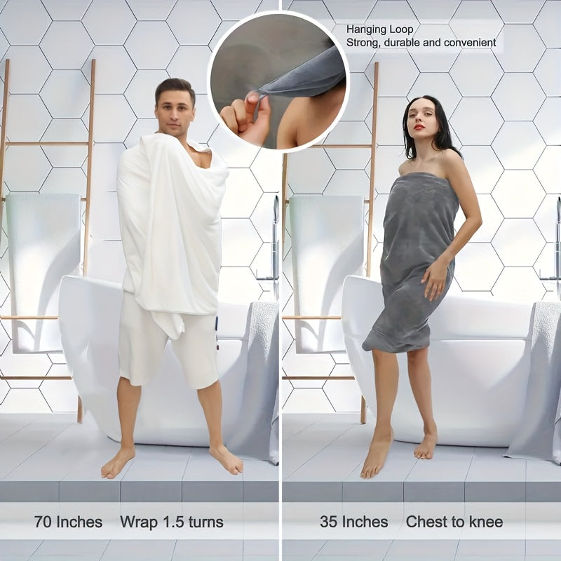 Set of Four Extra- Bath Towels Measuring 35\