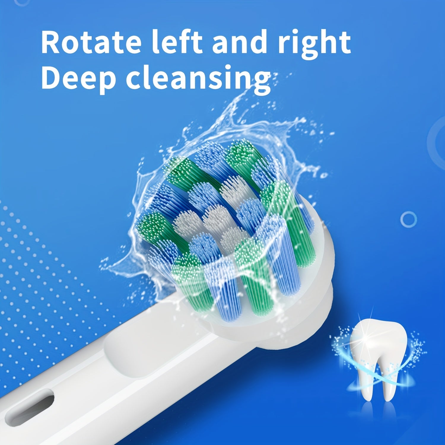 Orinatola Rotating Electric Toothbrush, with 8 Replaceable Brush Heads, 3 Cleaning Modes, Wireless Induction Charging, IPX7 Water Resistance, A Great Gift for Your Family