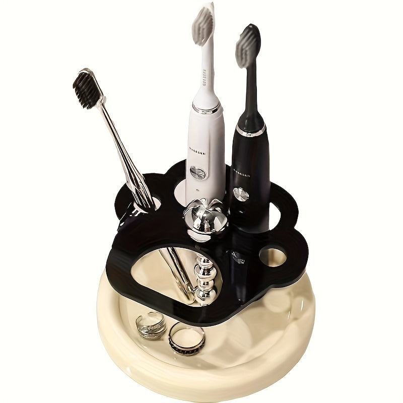 Luxury Toothbrush Holder; Electric Toothbrush; Mouthwash Cup; High-quality Creative High-grade Bathroom Toothbrush Storage.