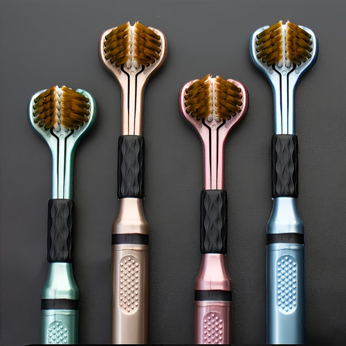 1\u002F4-Pack Manual Toothbrushes, Deep Clean, Triple Layer Wrapped, Ultrafine Fiber Bristles, Oral Care, Personal Hygiene, Home Health Supplies