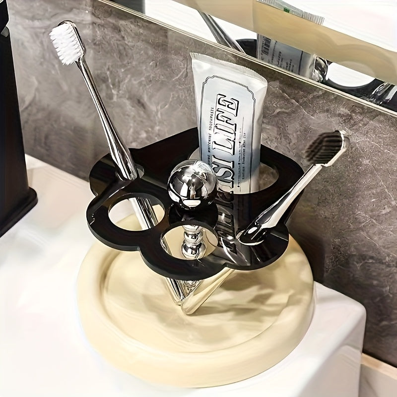 Luxury Toothbrush Holder; Electric Toothbrush; Mouthwash Cup; High-quality Creative High-grade Bathroom Toothbrush Storage.