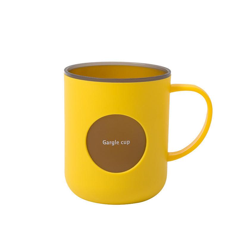 Pair of 2 Portable Toothbrush & Mouthwash Storage Cups - Durable Plastic Travel-Friendly Brush Holders with Ergonomic Design, Space-Saving Bathroom Organizer for Home, Hotel Use